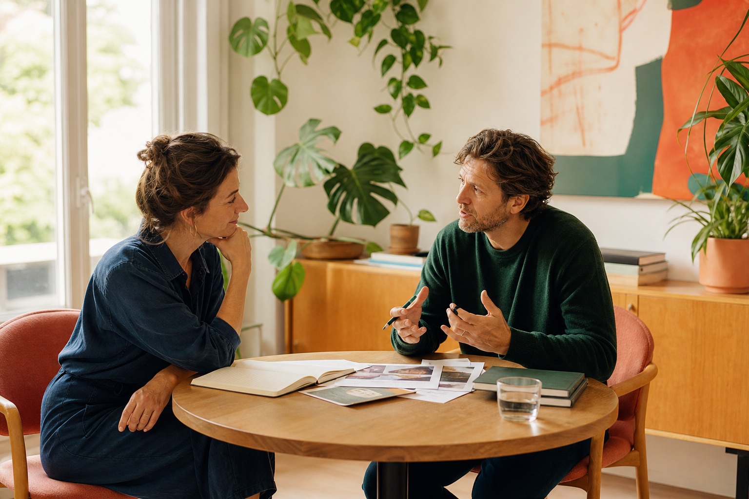 Persoonlijke kennismaking over een nieuw website- of ontwerpproject
